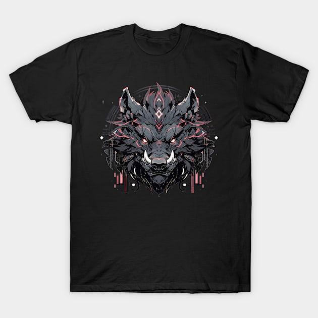 Mecha Tier Tiger Wolf Fuchs Drache Cyborg T-Shirt by Wikstroem